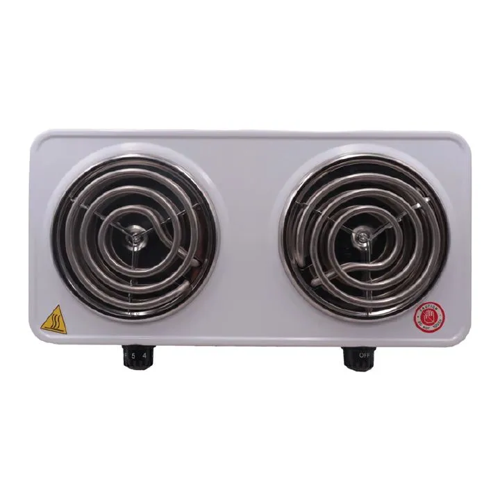 Rashnik Spiral double coil electric hotplate cooktop RN-4078W 2000W White Electric cooker