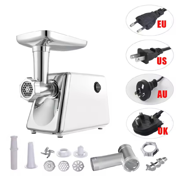 Uken multipurpose Electric meat grinder and mincer and sausage maker UMG-120 with stainless steel feeding tray 1200W with 1yr warranty