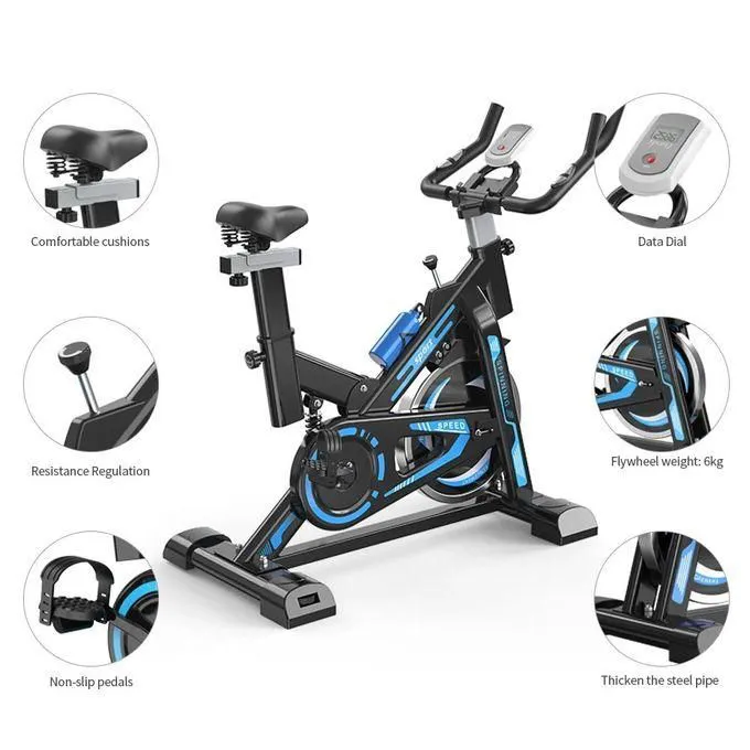 Fitness Exercise Bike / Spin Bike SC-85051 With LCD Display For indoor home and gym use for Cardio And Strength Training Workouts With Height Adjustable, Exercise Bike Spinning 35kg
