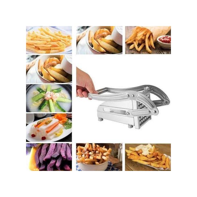 Potato CHIPS Chopper Cutter With Super Two BLADES IN Steel potato chopper chipser stainles steel home and commercial use