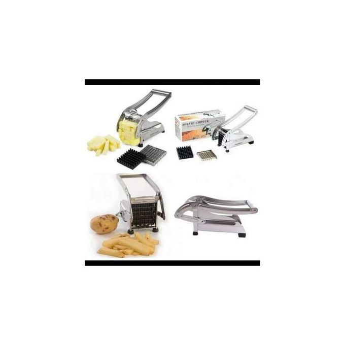 Potato CHIPS Chopper Cutter With Super Two BLADES IN Steel potato chopper chipser stainles steel home and commercial use