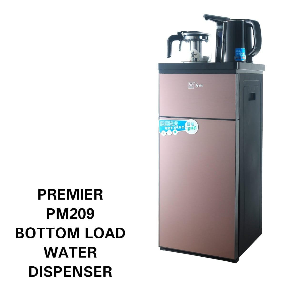 Premier PM-209 hot and normal bottom load water dispenser with coffee maker and boiling kettle touch control