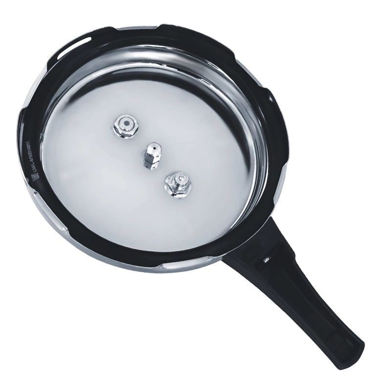 Uken 2pcs combo 5L aluminium pressure cooker with 3L pan with glass lid and aluminium lid
