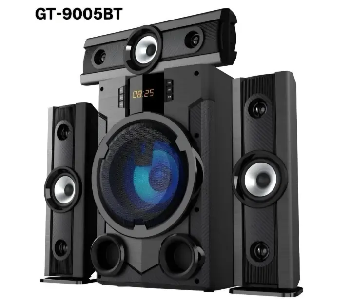 Golden Tech GT-9005BT 3.1CH Subwoofer home theater speaker system with Bluetooth FM radio and remote control 15000W PMPO