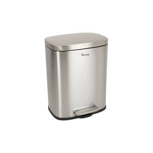Ramtons 20L stainless steel pedal bin with inner plastic basket soft close lid ramtons pedal bin