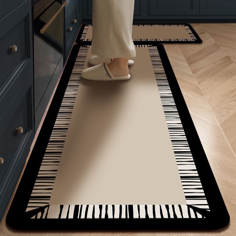 Rubber Bottom Anti‑Slip Kitchen Mats – 2pcs Set