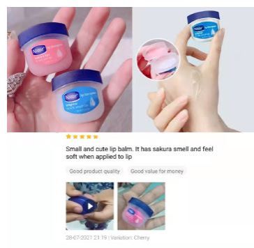 Buy 1 and get a free gift Vaseline Lip Balm Moisturizing Lipstick Base Moisturizer Makeup Natural Plant Anti-Cracking Lip Care Petroleum Jelly Lip Balm