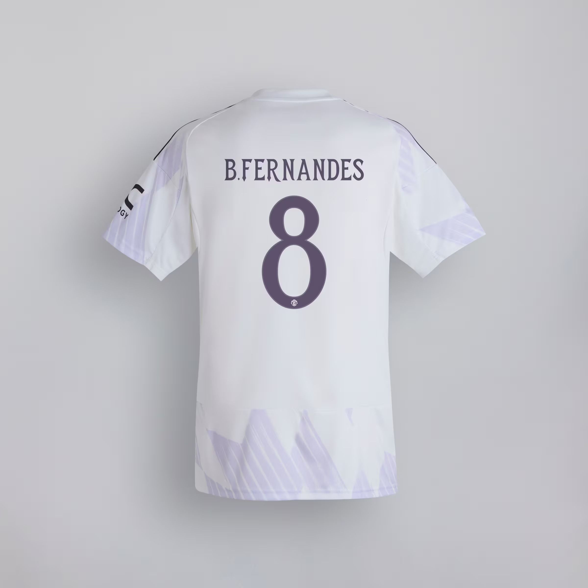 Manchester United 25/26 Away Kids Jersey with Fernandes 8 Club Printing