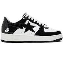 high quality bape star breathable sneaker shoes black as pictured