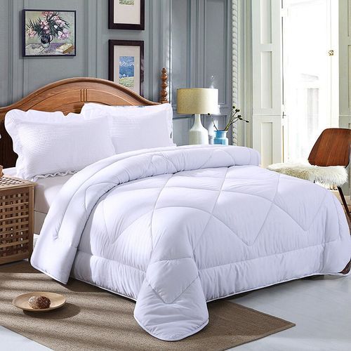 White cotton duvet 4pcs (1pc Duvet&1pcs Bed sheet&2pcs Pillow covers)
