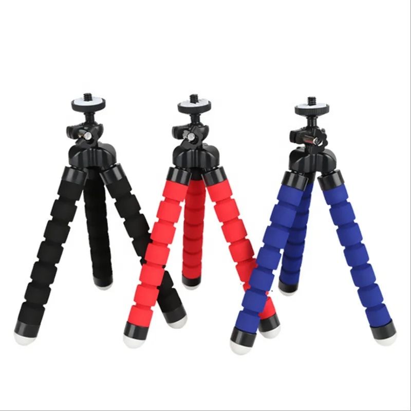 Mini 360 Flexible Tripods Octopus Phone Holder Smart Selfie Stick Portable Desktop Small Collapsible Tripod for Smartphone Camera  Bubble Tripod Hold/stand