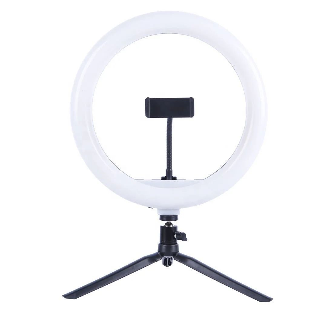 Selfie Ring Light 10 Inch With Tripod Stand & Phone Holder For Live Streaming Makeup LED Fill Light For Selfie Live Stream/Makeup/Youtube/Tiktok