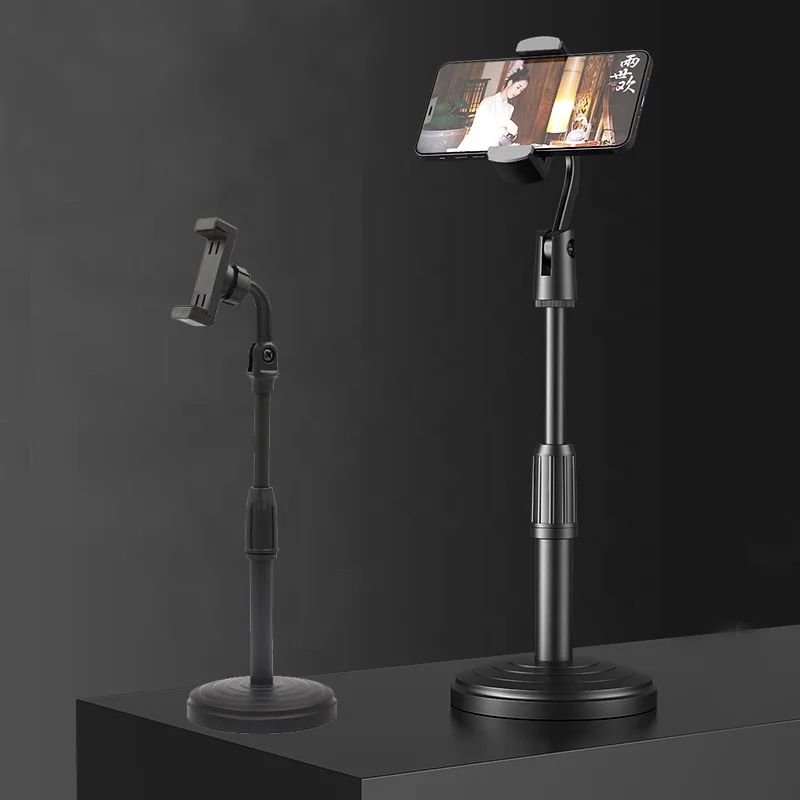 Multi-functional Retractable Mobile Phone Stand For Live Broadcast Desk Table Clip Bracket Table Mount Cell Phone Support Holder