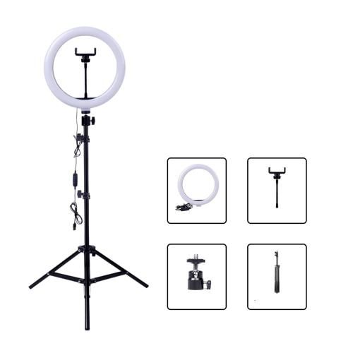 12 Inch LED Ringlight With 2.1m  heavy duty Stand For Tiktok with bright light