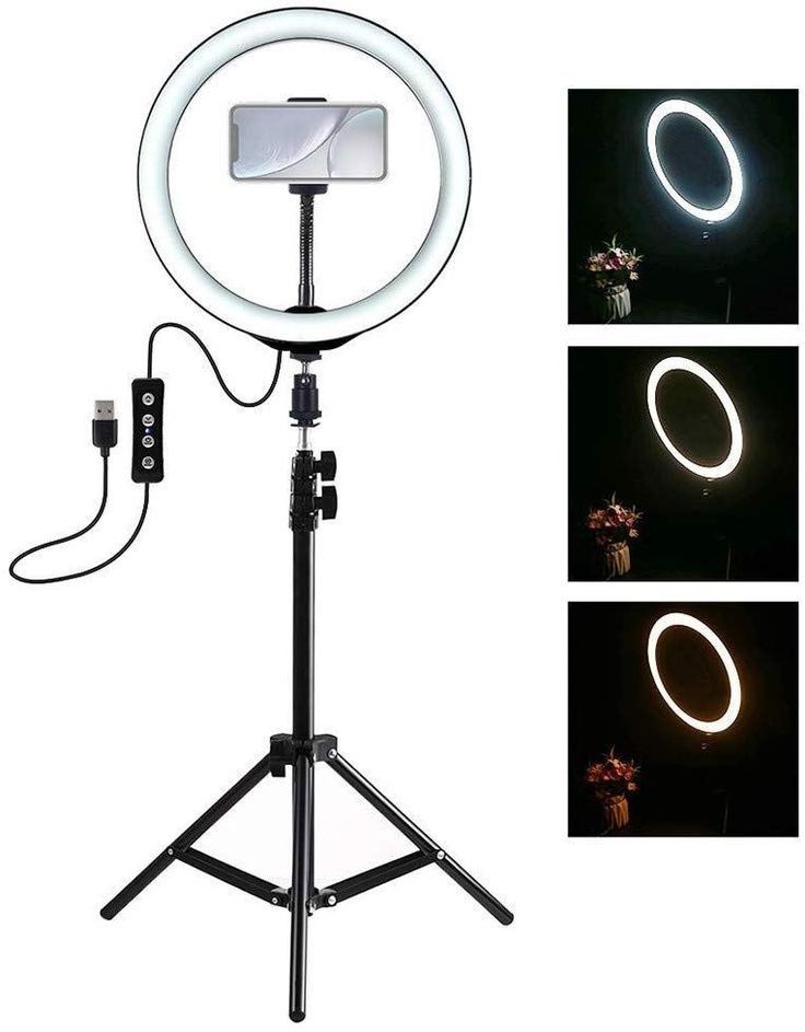 12 Inch LED Ringlight With 2.1m  heavy duty Stand For Tiktok with bright light