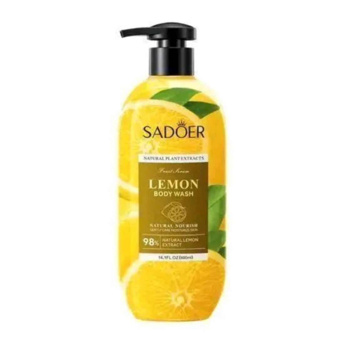 SADOER Lemon Body Wash Whitening Deep Cleansing Shower Gel - 400ml
