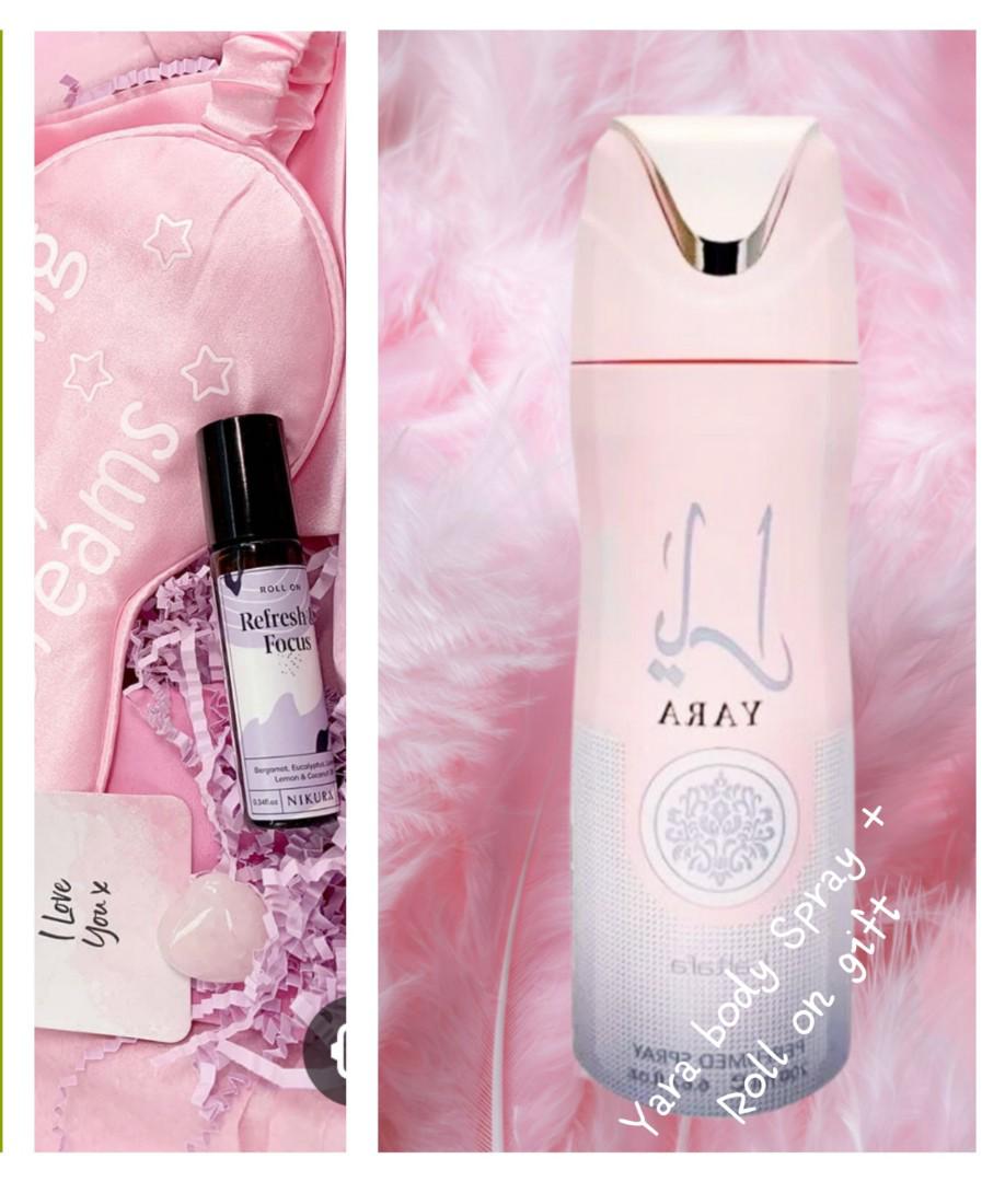 Yara 35ml pen perfume + Yara body Spray perfume  200ml(Random roll on gift)