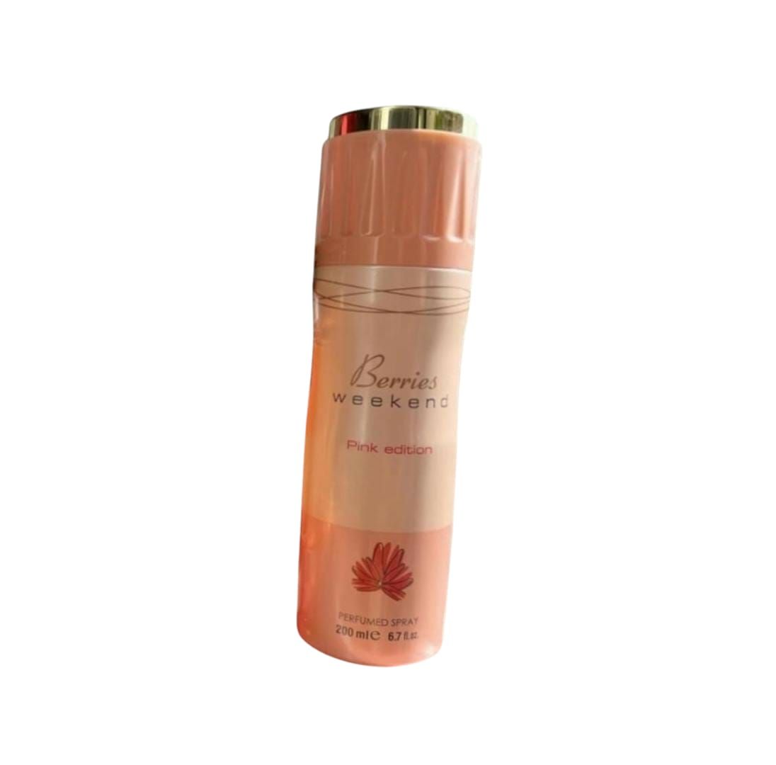 Berries Weekend Perfumed Body Spray – 200ML, Long-Lasting Fragrance for All-Day Freshness
