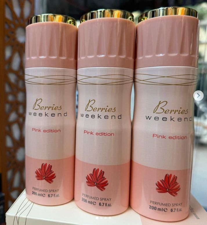 Berries Weekend Perfumed Body Spray – 200ML, Long-Lasting Fragrance for All-Day Freshness