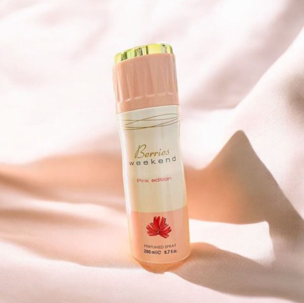 OFFER !!! 1pc Berries Weekend Perfumed Body Spray – 200ML, Long-Lasting Fragrance for All-Day Freshness