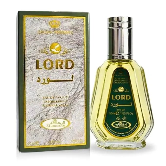 Al-Rehab Lord EDP - 50ML (1.7 OZ), Long Lasting & Luxurious Scents of Arabia, Perfumes for Men & Women.