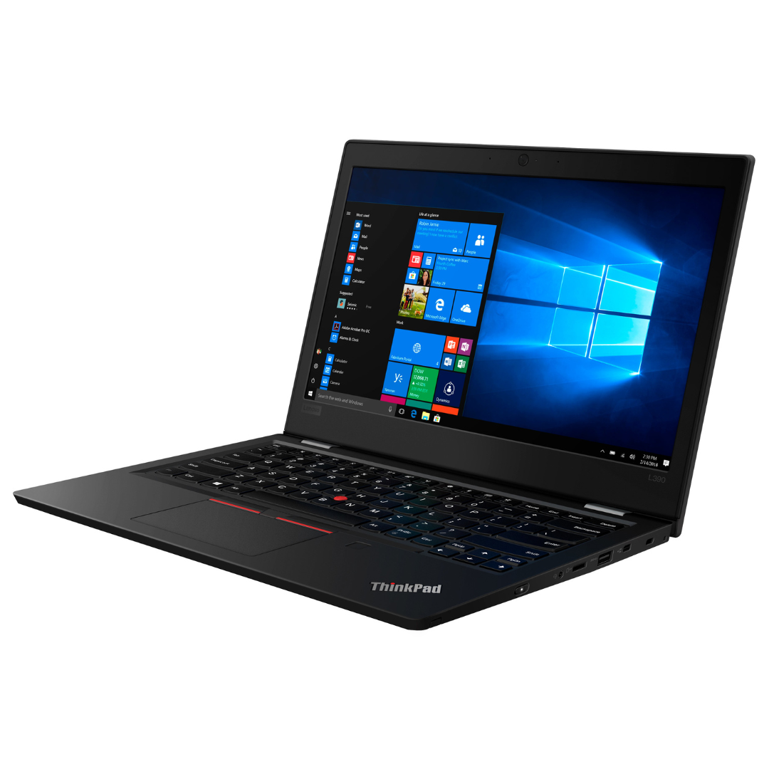 (NEW YEAR SALE!) Refurbished LenovoThinkPad L390 Laptop Intel Core i5-8365U Processor, 8th Generation, 16GB RAM, 256GB SSD, 13.3 Inch Display, Windows 10 FREE BAG