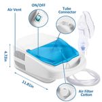 Household Health Medical Nebulizers Machine Portable Compressor Nebulizer for Asthma Breathing Coach with mouthpiece & mask, low noise compression.
Household Health Medical Nebulizers Machine Portable