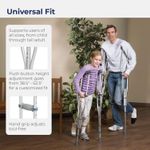 1 Piece Underarm Crutches for Adults,Sturdy Crutch,Aluminum Adjustable Crutches Suitable Height 4.6 Foot to 6.6,Comfortable Armpit Pad Non-Slip Rubber Pads for Walking Crutches
1 Piece Underarm Crutch