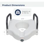 2-in-1 Raised Toilet Seat with Removable Padded Arms, Standard Seat
2-in-1 Raised Toilet Seat with Removable Padded Arms, Standard Seat
toilet raiser