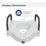 2-in-1 Raised Toilet Seat with Removable Padded Arms, Standard Seat
toilet raiser,2-in-1 Raised Toilet Seat with Removable Padded Arms, Standard Seat
2-in-1 Raised Toilet Seat with Removable Padded Ar