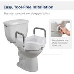 2-in-1 Raised Toilet Seat with Removable Padded Arms, Standard Seat
toilet raiser,2-in-1 Raised Toilet Seat with Removable Padded Arms, Standard Seat
2-in-1 Raised Toilet Seat with Removable Padded Ar
