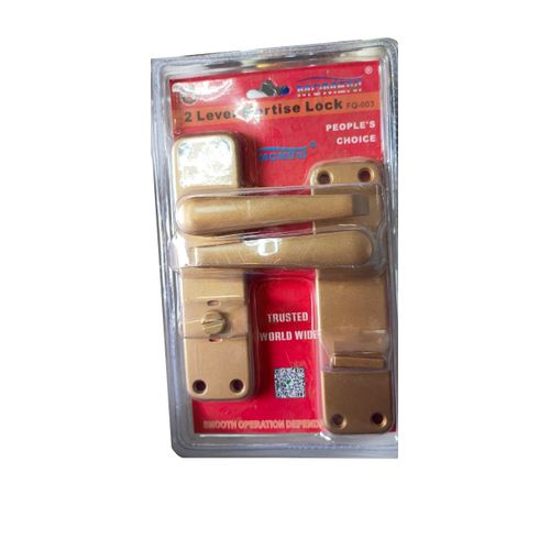 Moment 2 Lever Mortise Door Lock - Gold Bathroom Locks Keyless