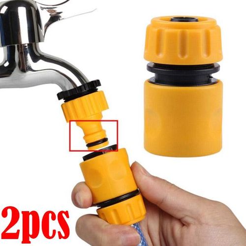 2pcs Garden Hose Quick Connector Plastic Water End Adapters Quick Connect Lawn Mower Deck Wash, Part Nozzle