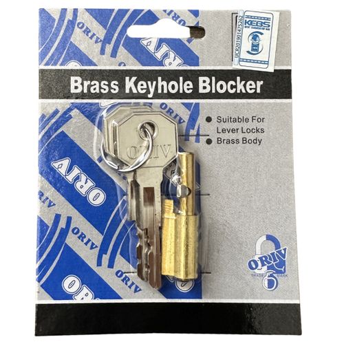 ORIV Quality Brass Keyhole Blocker Antigen Lever Locks