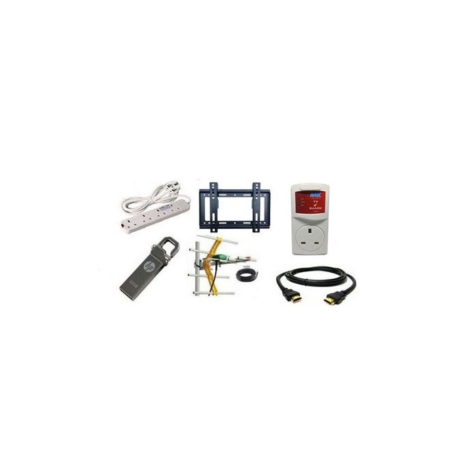 DIGITAL TV AERIAL + TV GUARD+ BRACKET+HDMI CABLE +EXTENSION + 32GB FLASH DISK,