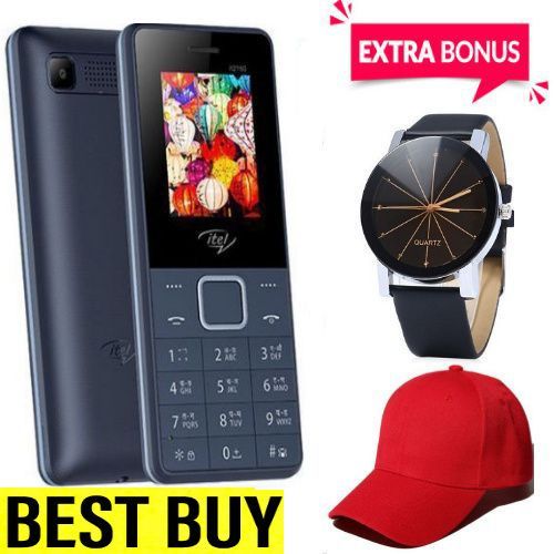 Itel It 2160, 1.77'' Blue, KABAMBE PHONE 1000 MAh,Dual Sim. +Freeb Mk GIFTS