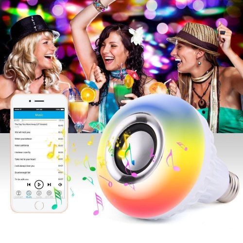 Bluetooth Music LED Bulb Speaker COLOUR CHANGING