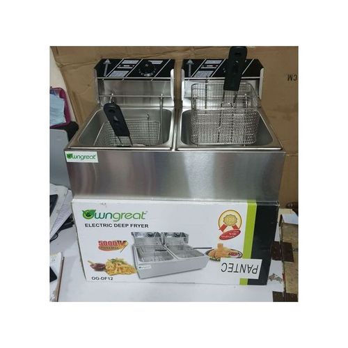 WNGREAT 6L+6L Double Electric Chips Deep Fryer Machine