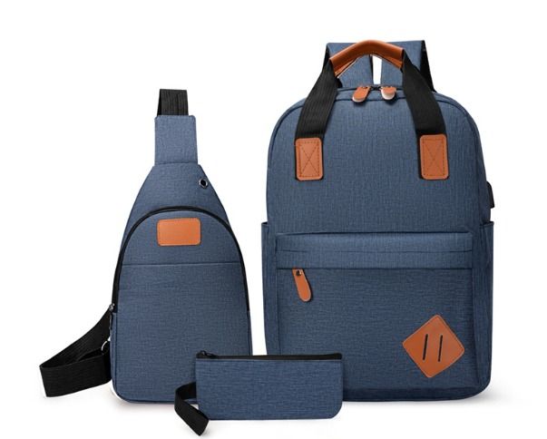 3 in 1  Bags Men Bags Backpacks Bookbags School Bags Medium Size USB Laptop Bags Travel Bags