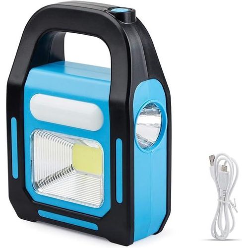 Hurry bolt Solar or Electric Rechargeable Emergency Light Lamp with Three Lighting Modes