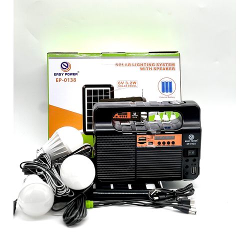 Easy Power Portable Small Home Solar System Outdoor Solar Lighting System With Solar Panel Power Energy System