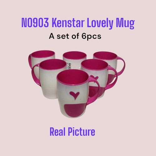 Kenstar Lovely Plastic mug 6pcs