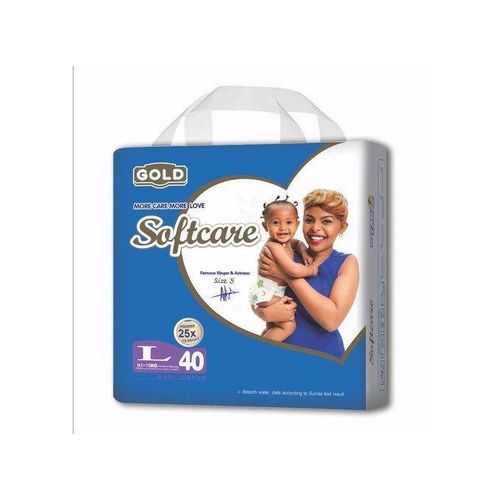 Softcare Baby Diapers Large(9-15Kg), Jumbo Pack (40pcs)