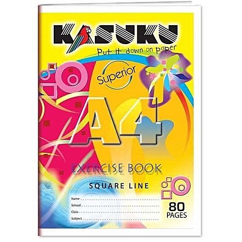 Kasuku High Quality Exercise Books Square Line - Set of 15
