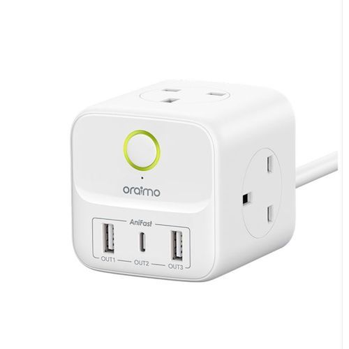 Oraimo PowerHub C 6-In-1 Smart Fast Charging High Security Small And Portable Power Expansion Cube
