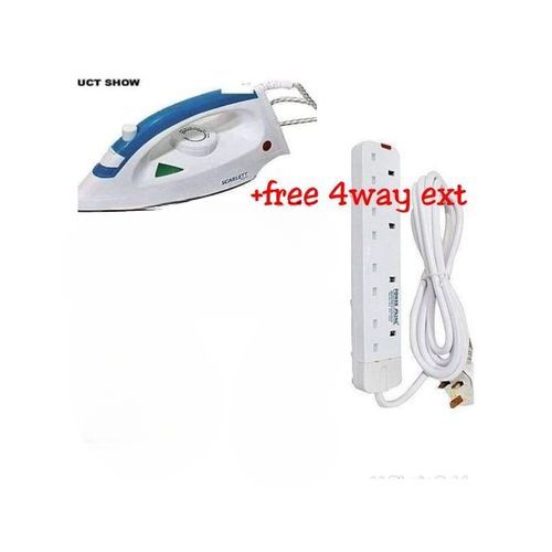 Scarlett 1200W Electric Steam Iron Box With Free Extension Cable