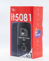 Itel It 5081  Featured Phone- Triple SIM Card , 2.40inch,1200 MAh