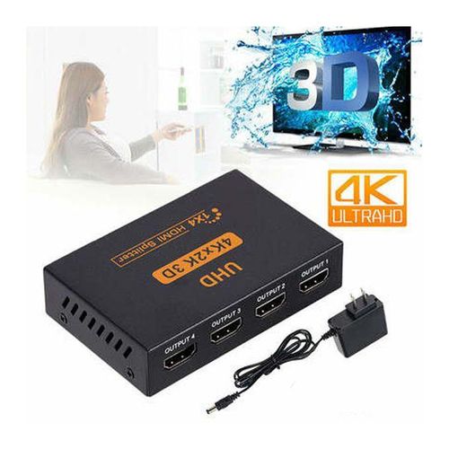 1×4 Or 4 Port HDMI Splitter Ultra HD 4K 1080P