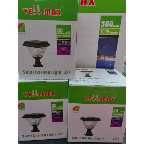 Vellmax Dusk To Dawn Auto On/Off SOLAR GATE LIGHT