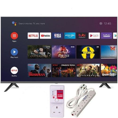Vitron HTC4388FS 43" Inch Full HD Frameless Smart Android TV 8GBROM BLUETOOTH ENABLED, NETFLIX, YOUTUBE INBUILT DECODER (1 YR WARRANTY )+Free TVGuard+Extension